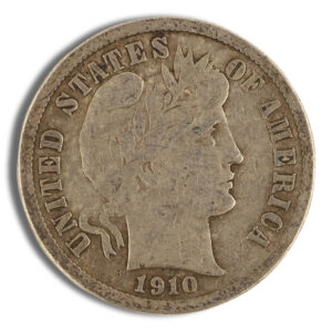 $1 FV 90% Silver Barber Dimes - VF