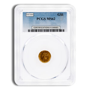 $1 Gold Liberty Type 1 - PCGS MS62