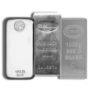 1 Kilo Silver Bar - Design Varies