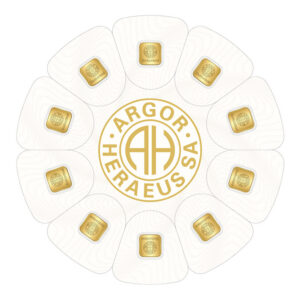 10 x 1 gram Argor Heraeus "Goldseed" Gold Multi-Bar
