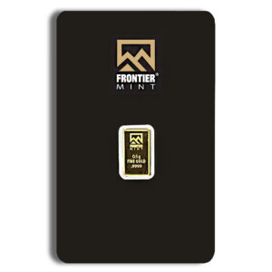 1/2 gram Gold Bar - Frontier Mint (Carded)