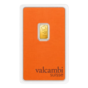 1/2 gram Gold Bar - Valcambi (Carded)