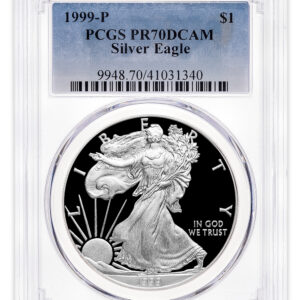 1999-P Proof Silver Eagle PCGS PR70