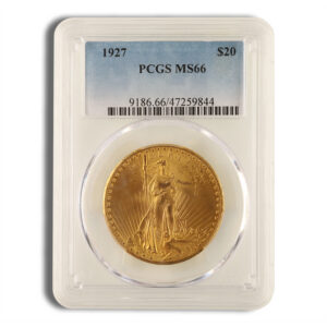 $20 Gold Saint-Gaudens Double Eagle - PCGS MS66