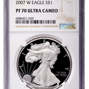 2007-W Proof Silver Eagle NGC PF70