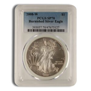 2008-W Burnished Silver Eagle PCGS SP70