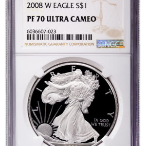 2008-W Proof Silver Eagle NGC PF70