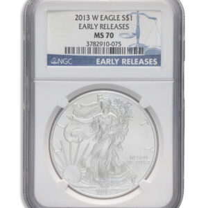 2013-W Burnished Silver Eagle NGC MS70 ER