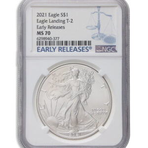 2021 Silver Eagle NGC MS70 Early Releases (Type 1)