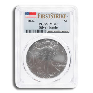 2022 Silver Eagle PCGS MS70 First Strike - Flag