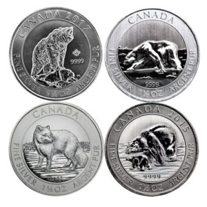 Canadian 1.5 oz Wildlife Silver Coin (Year/Design Varies)